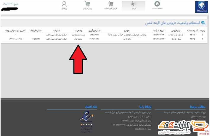 قرعه کشی ایران خودرو